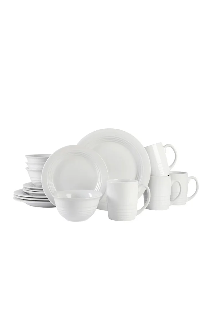 Vajilla de 16 Piezas Martha Stewart® EVERYDAY™ Modelo Night Holm
