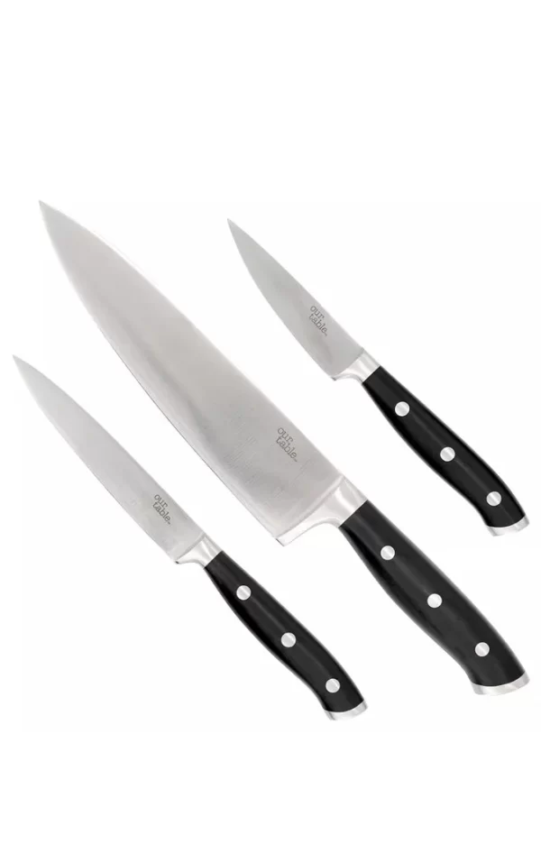 Set de 3 Cuchillos de Acero Inoxidable Our Table® - Saks