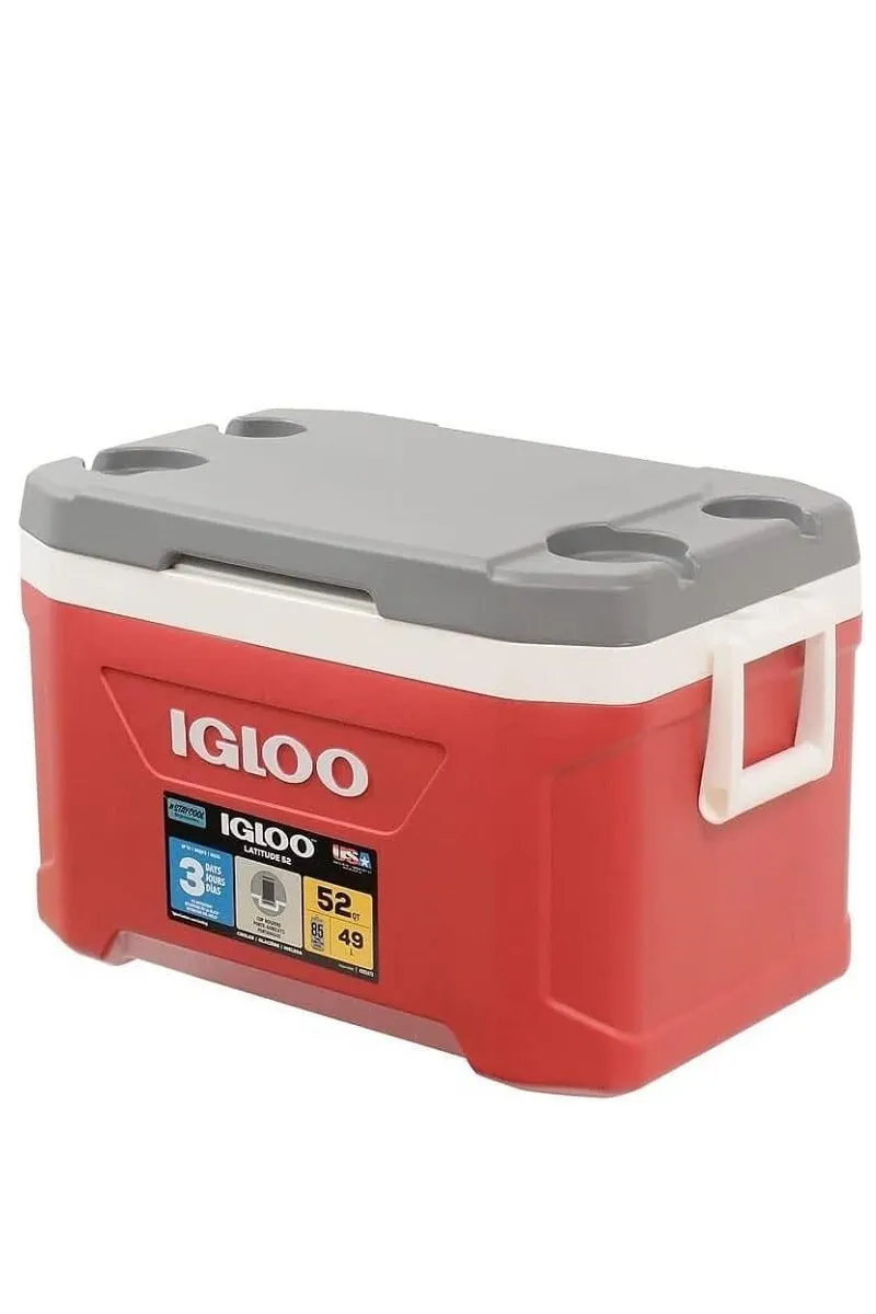 こいる Cooler con Manijas de 52Qt Igloo® Latitude Red - Saks