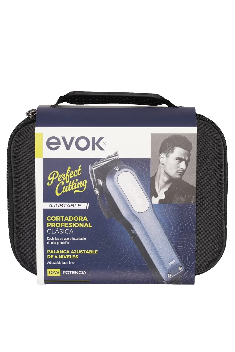 Máquina para Cortar Cabello con 12 Accesorios Evok® Perfect